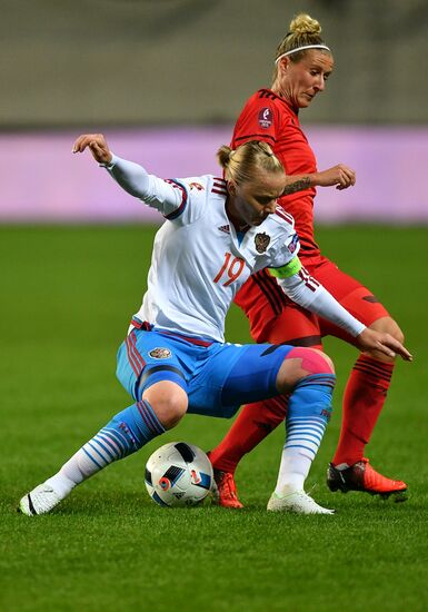 Football. UEFA Women's Euro 2017 qualifier. Russia vs. Germany