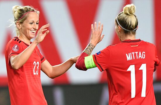 Football. UEFA Women's Euro 2017 qualifier. Russia vs. Germany