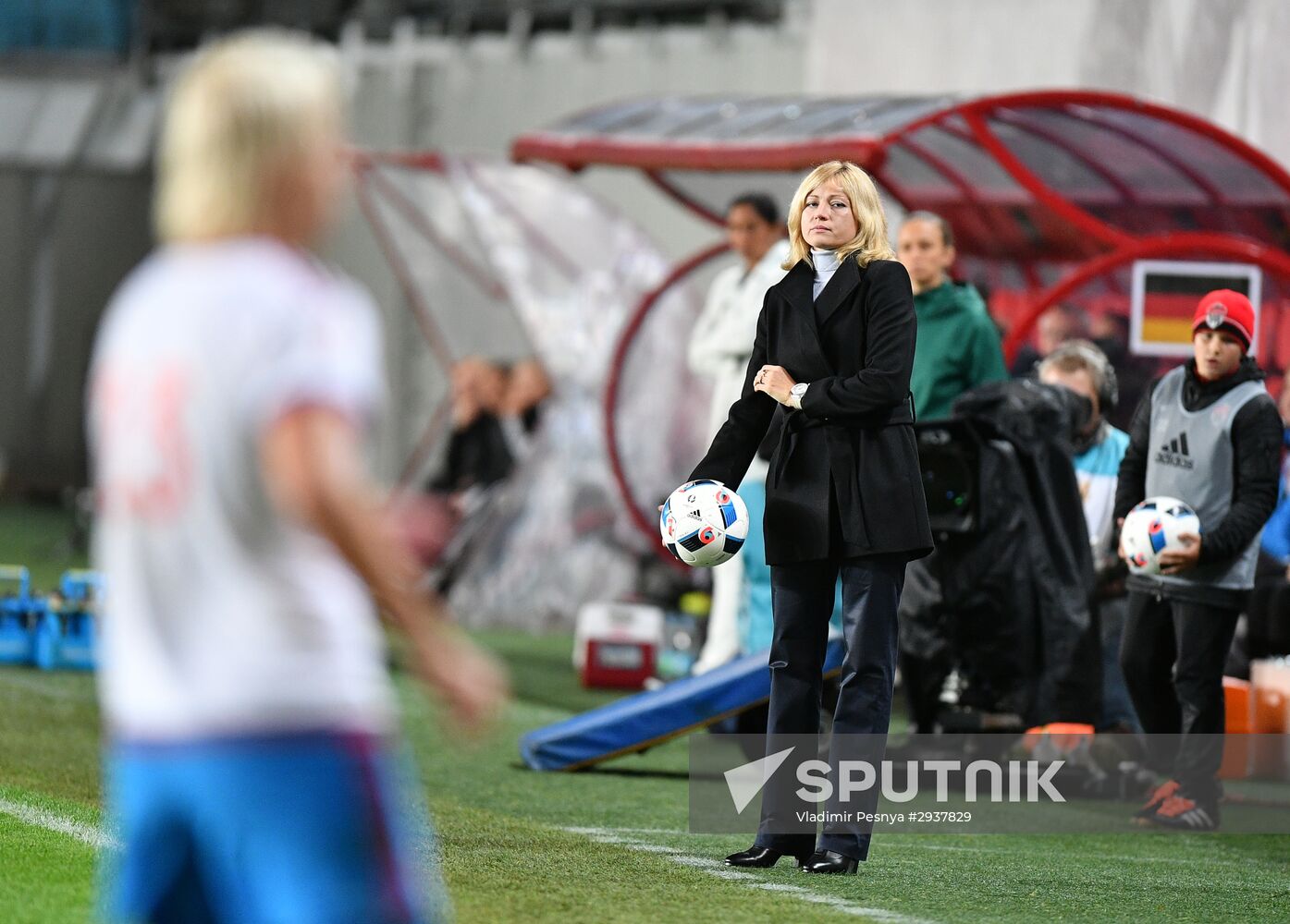 Football. UEFA Women's Euro 2017 qualifier. Russia vs. Germany