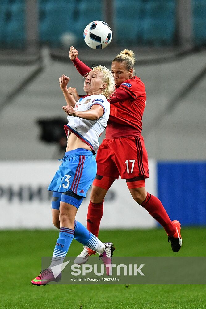 Football. UEFA Women's Euro 2017 qualifier. Russia vs. Germany