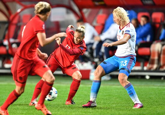 Football. UEFA Women's Euro 2017 qualifier. Russia vs. Germany