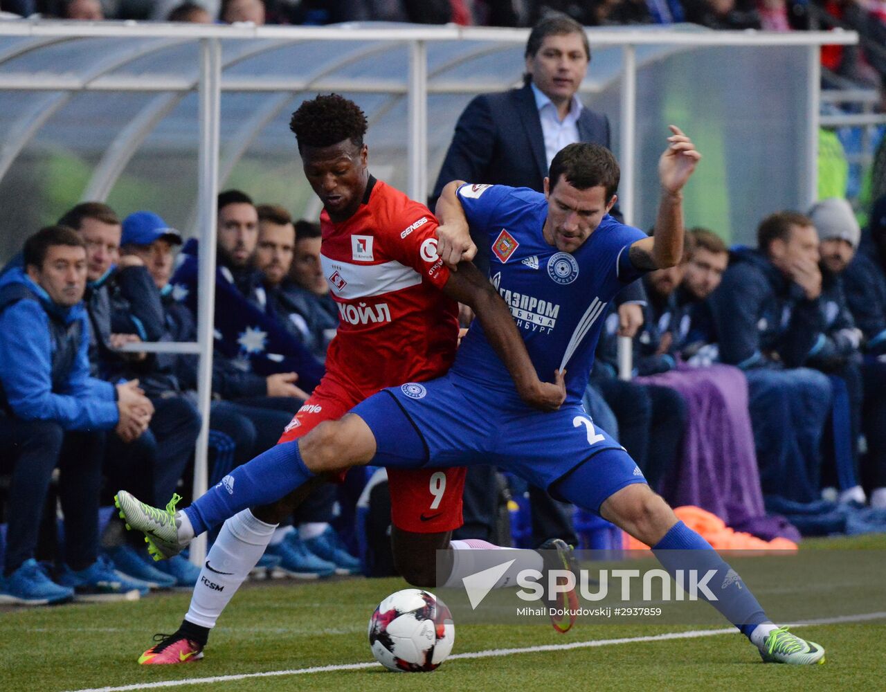 Football. Russian Premier League. Orenburg vs. Spartak