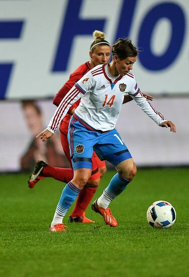 Football. UEFA Women's Euro 2017 qualifier. Russia vs. Germany