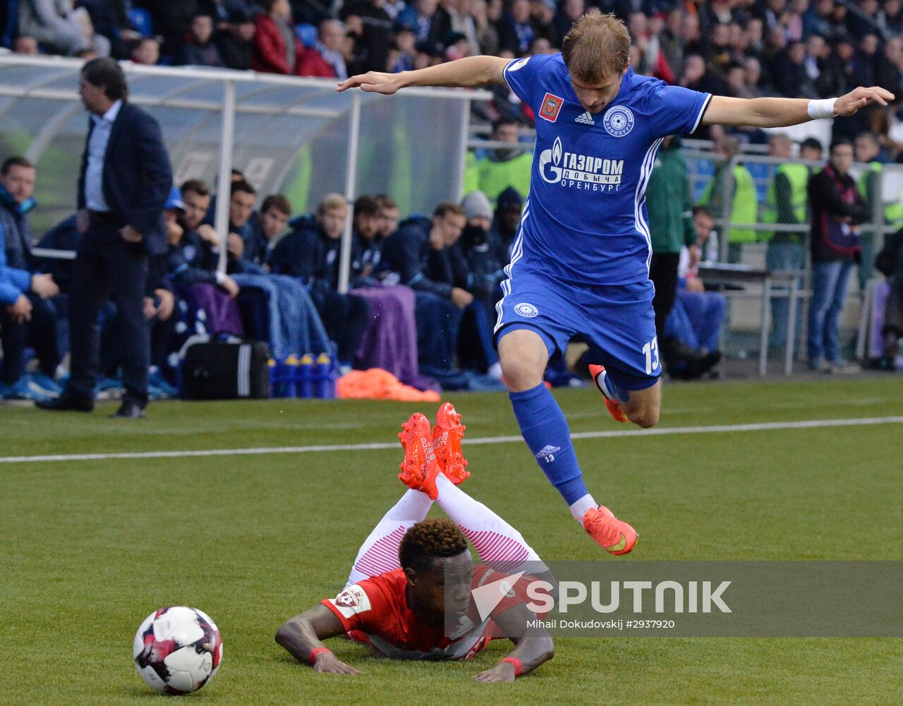 Football. Russian Premier League. Orenburg vs. Spartak
