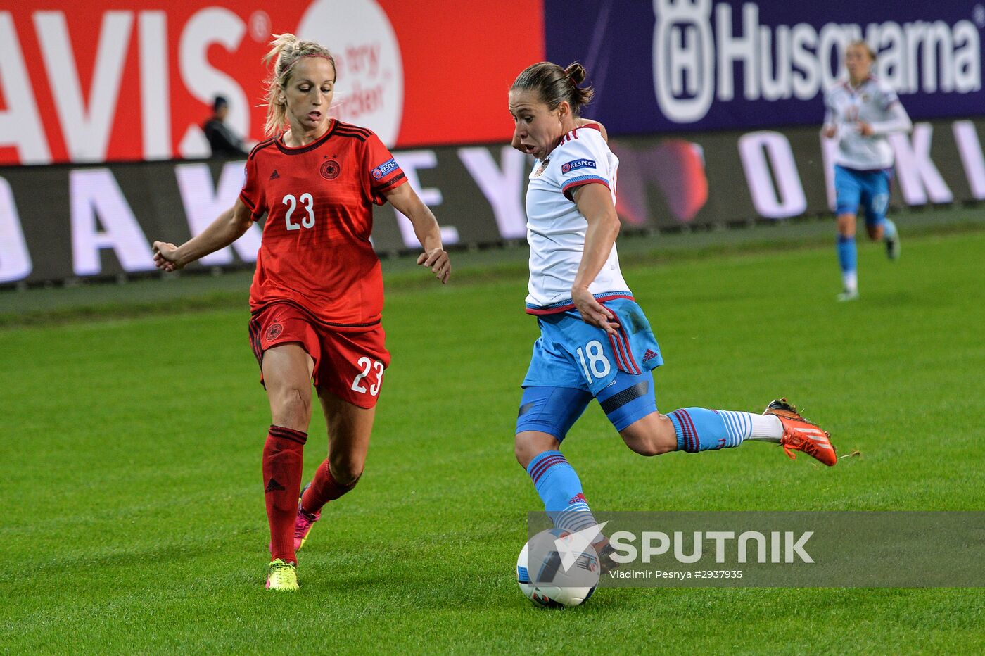 Football. UEFA Women's Euro 2017 qualifier. Russia vs. Germany