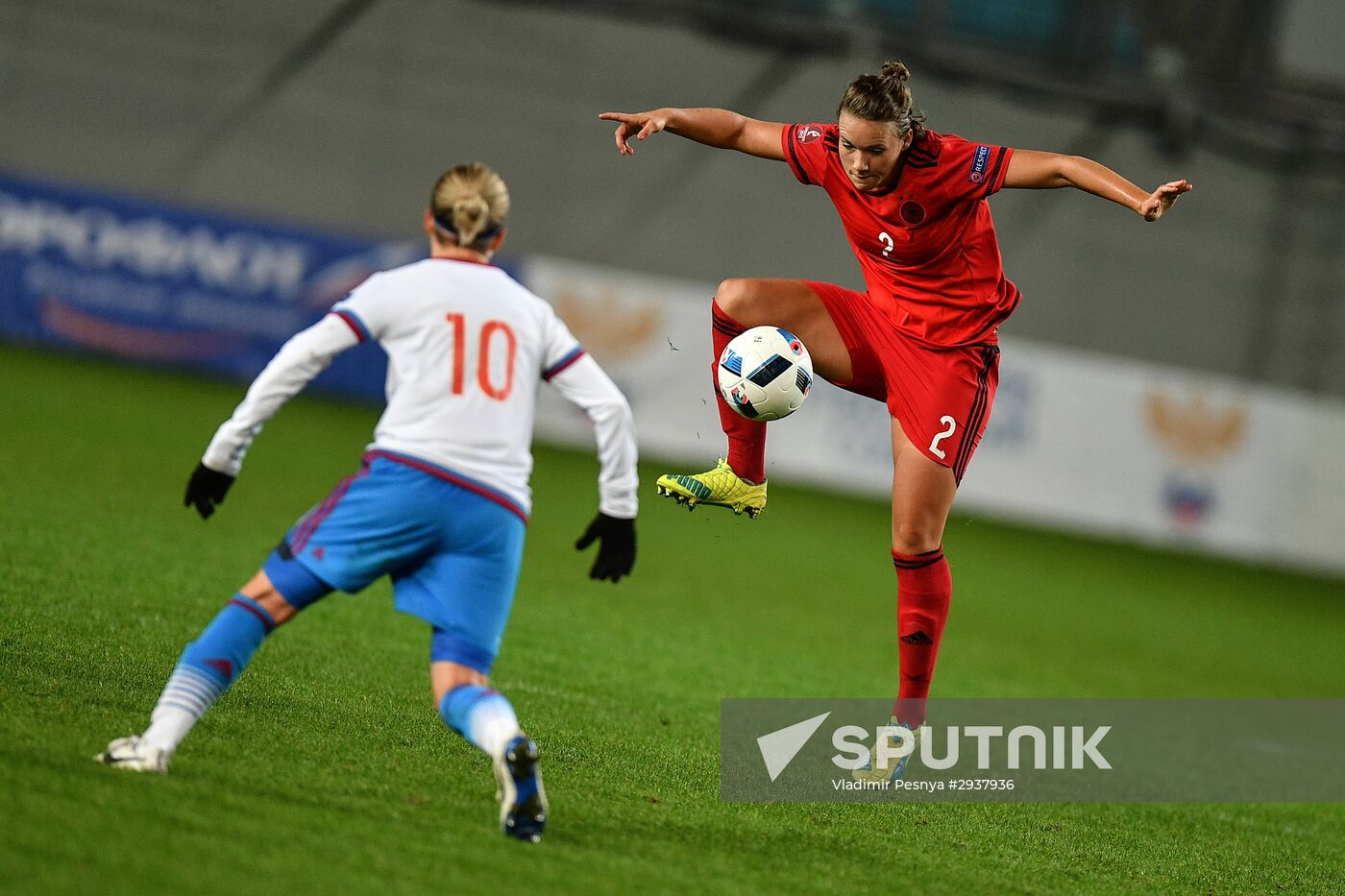 Football. UEFA Women's Euro 2017 qualifier. Russia vs. Germany