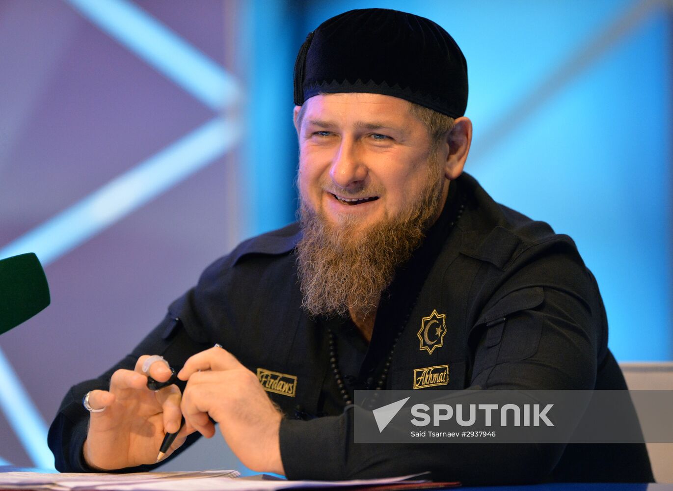 Head of Chechen Republic Ramzan Kadyrov gives press conference