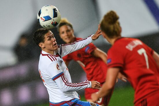 Football. UEFA Women's Euro 2017 qualifier. Russia vs. Germany