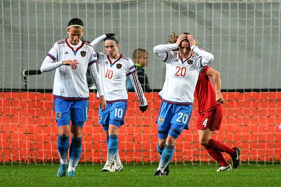 Football. UEFA Women's Euro 2017 qualifier. Russia vs. Germany