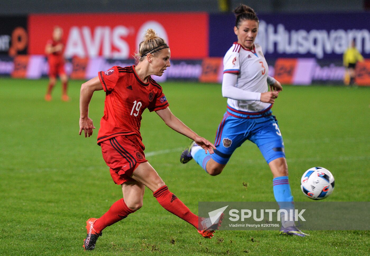 Football. UEFA Women's Euro 2017 qualifier. Russia vs. Germany