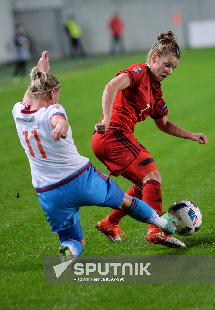 Football. UEFA Women's Euro 2017 qualifier. Russia vs. Germany