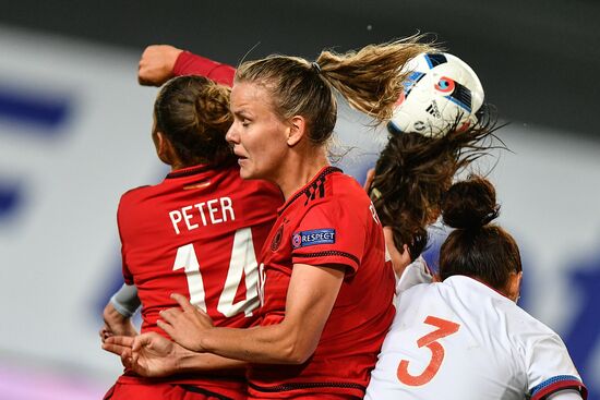 Football. UEFA Women's Euro 2017 qualifier. Russia vs. Germany