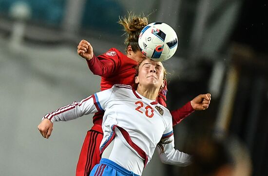 Football. UEFA Women's Euro 2017 qualifier. Russia vs. Germany