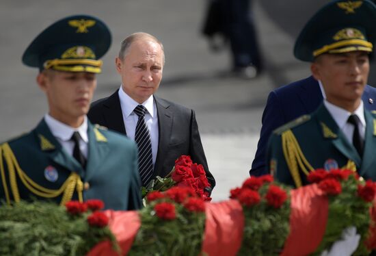 President Vladimir Putin's working visit to Kyrgyzstan. Day two