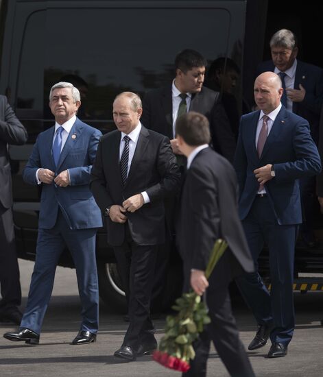President Vladimir Putin's visit to Kyrgyzstan. Day two