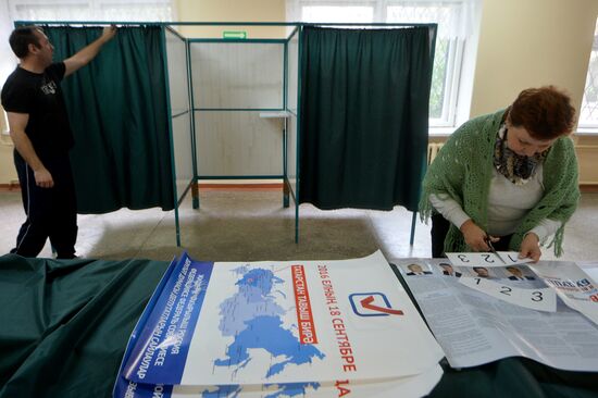 Polling stations prepare for elections