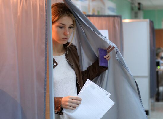 General election day in Russia