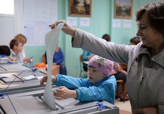 General election day in Russia