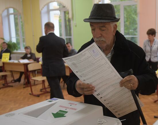 General election day in Moscow