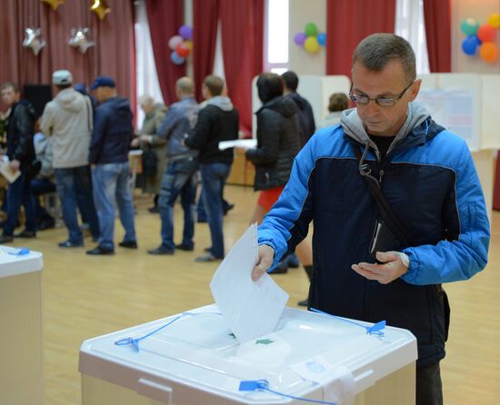 General election day in Moscow
