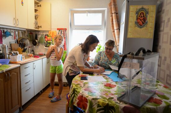 General election day in Russia