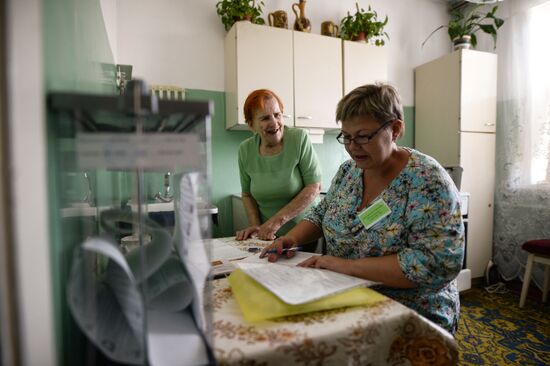 General election day in Russia