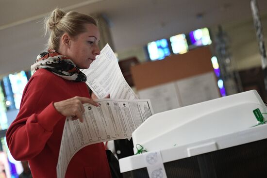 General election day in Moscow