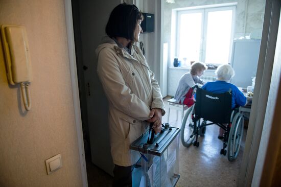 General election day in Russia