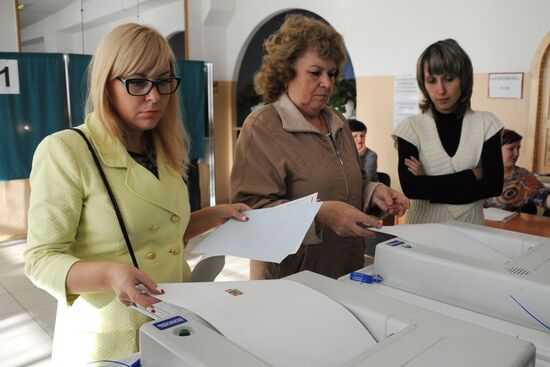 General election day in Russia