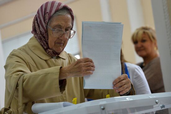 General election day in Russia