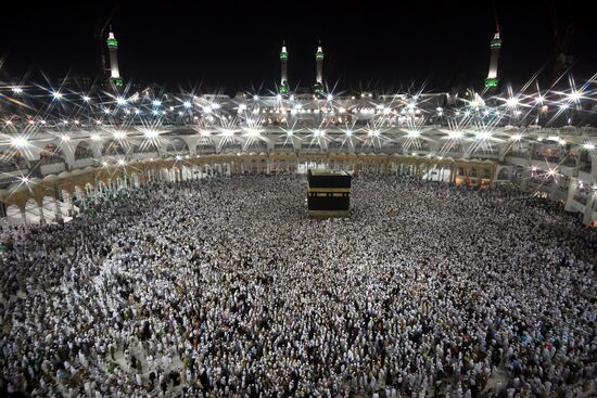 Pilgrims in Mecca