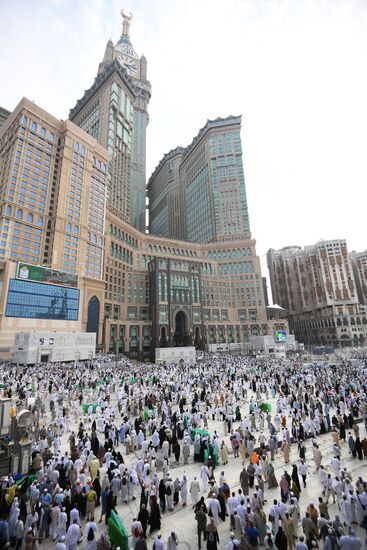 Pilgrims in Mecca