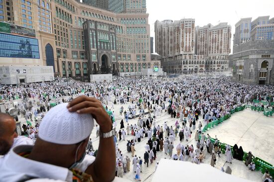 Pilgrims in Mecca