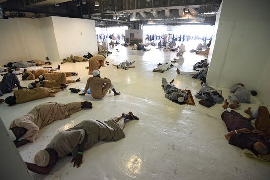Pilgrims in Mecca