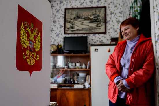 General election day in Russia