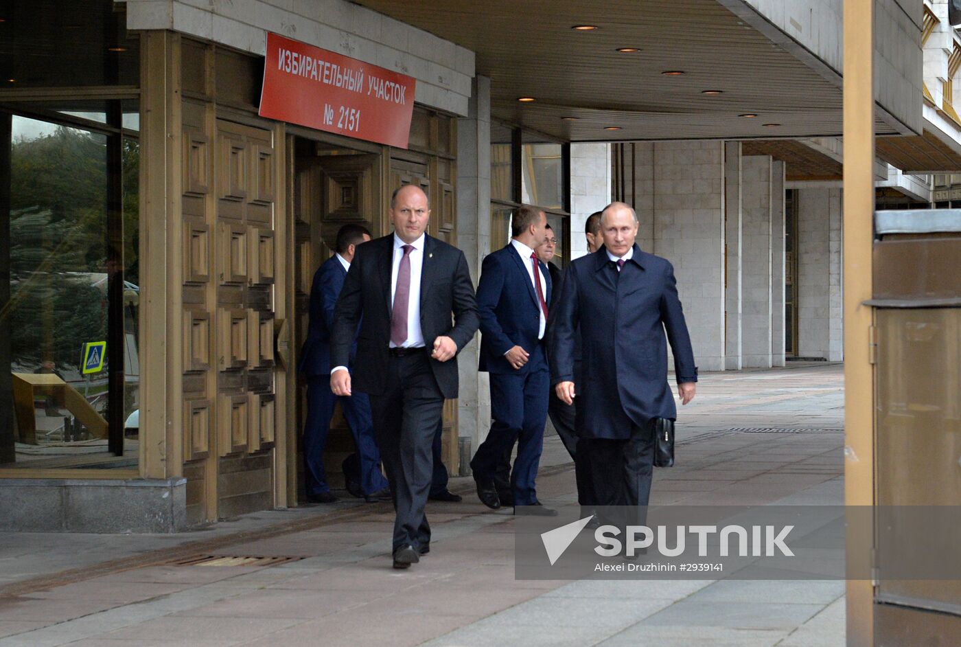President Vladimir Putin votes on general election day