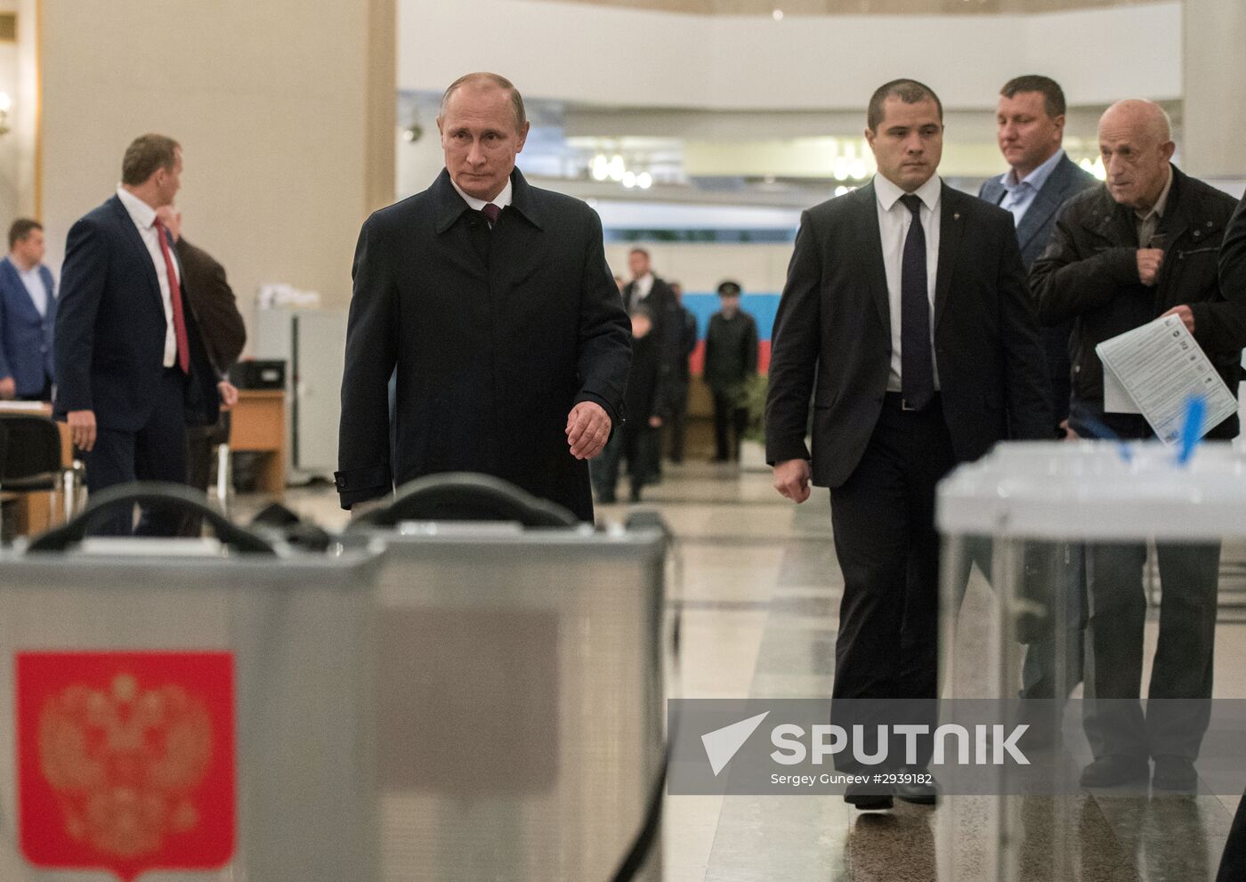 Vladimir Putin casts his vote on Unified Election Day