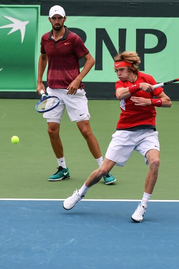 Tennis. Davis Cup. Russia vs. Kazakhstan