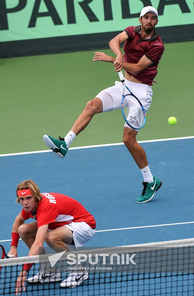 Tennis. Davis Cup. Russia vs. Kazakhstan