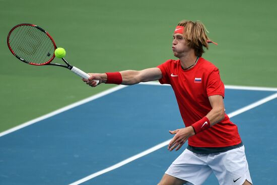 Tennis. Davis Cup. Russia vs. Kazakhstan