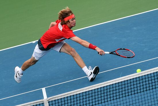 Tennis. Davis Cup. Russia vs. Kazakhstan