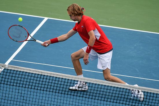 Tennis. Davis Cup. Russia vs. Kazakhstan