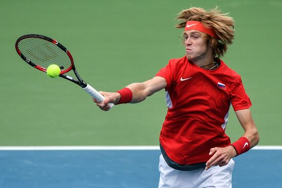 Tennis. Davis Cup. Russia vs. Kazakhstan