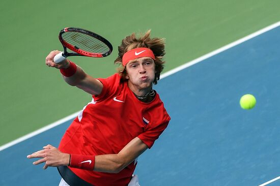Tennis. Davis Cup. Russia vs. Kazakhstan