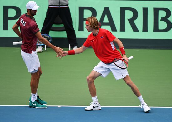 Tennis. Davis Cup. Russia vs. Kazakhstan