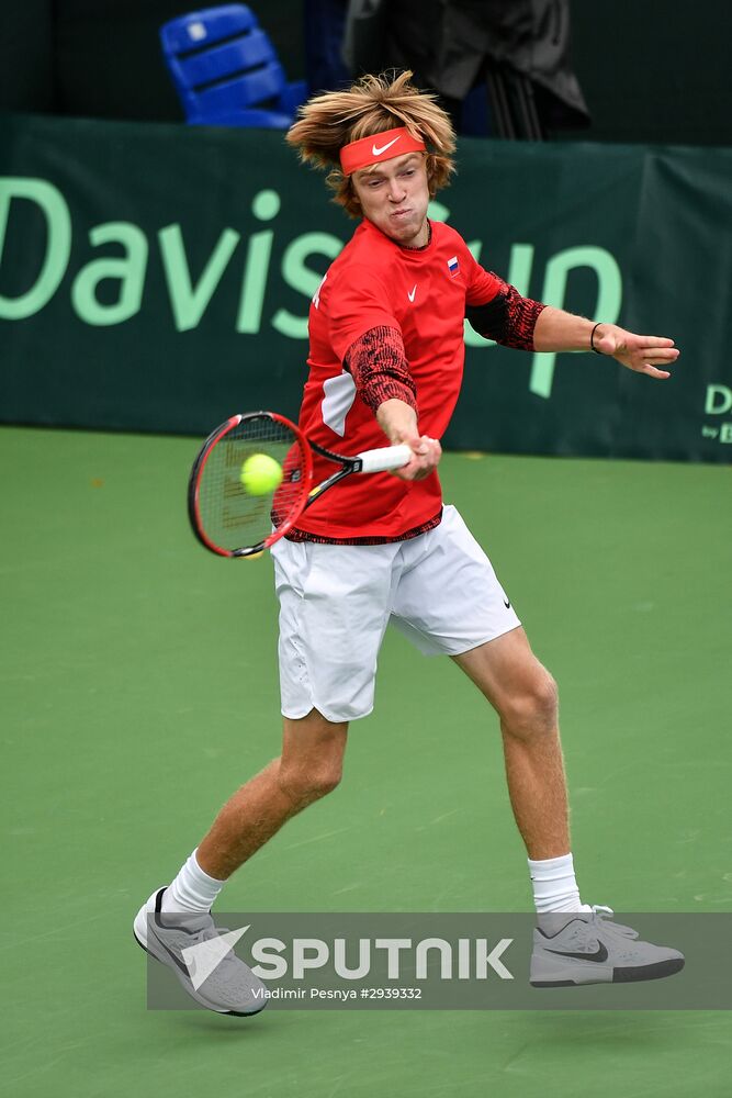 Tennis. Davis Cup. Russia vs. Kazakhstan
