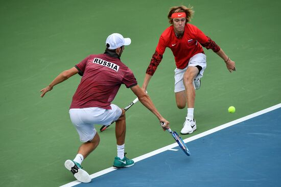 Tennis. Davis Cup. Russia vs. Kazakhstan