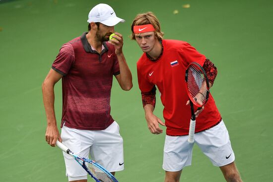 Tennis. Davis Cup. Russia vs. Kazakhstan