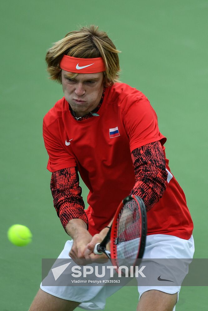 Tennis. Davis Cup. Russia vs. Kazakhstan