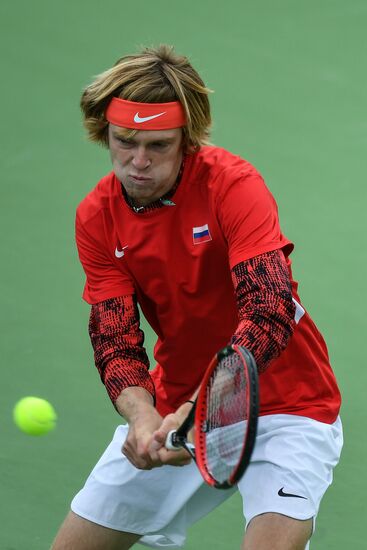 Tennis. Davis Cup. Russia vs. Kazakhstan